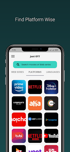 Just OTT - Find Movies Online Screen 3