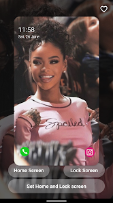 Captura de Pantalla 2 Rihanna Aesthetic Wallpaper 4K android
