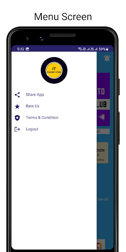 Career Club | Courses & Job Screen 2