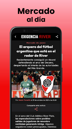 Exigencia River - Noticias Screen 2