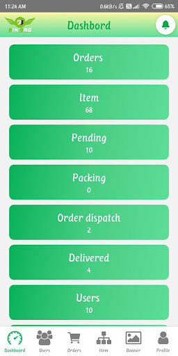 BINBAG ADMIN Screen 3
