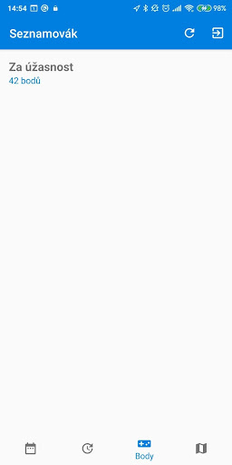 Android application Seznamovák screenshort