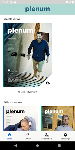 Android application Fagmagasinet Plenum screenshort