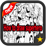 How to draw superhero icon