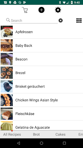 My Recipes Screen 2