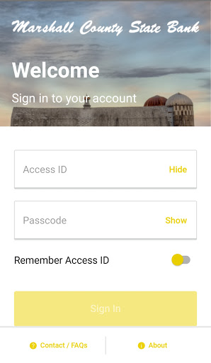 Marshall County State Bank Screen 2