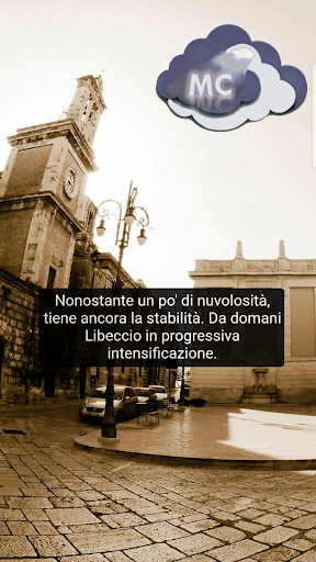 Android application Meteo Castellana screenshort