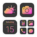 Wow Yellow Magenta - Icon Pack 