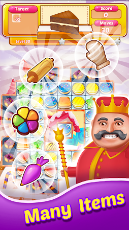 Game screenshot Cookie King Quest: Free Match apk download
