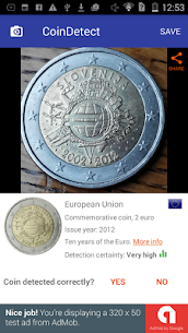 CoinDetect Pro – كاشف العملات الأوروبية Mod Apk 5