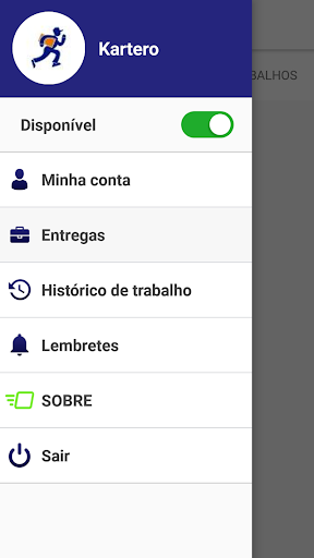 Kartero - App do Entregador Screen 2