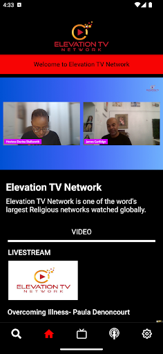 Android application Elevation TV Network screenshort