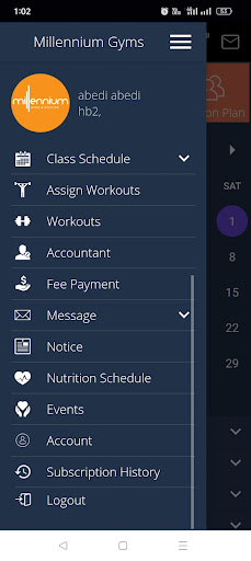 Millennium Gyms Screen 3