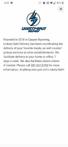 Lickety Split App Screen 3