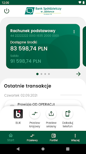 Android application BS Jabłonka Mobile screenshort