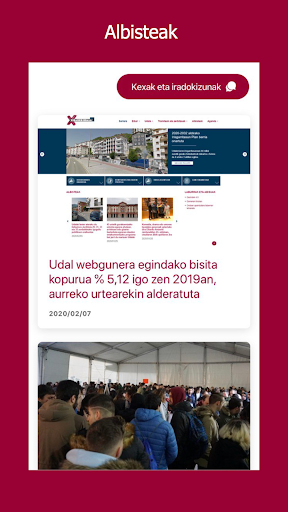 Android application Eibarko Udala screenshort