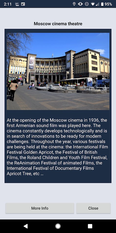 #3. eTours Yerevan Map and Walking (Android) 来自: Burly Marmot Software