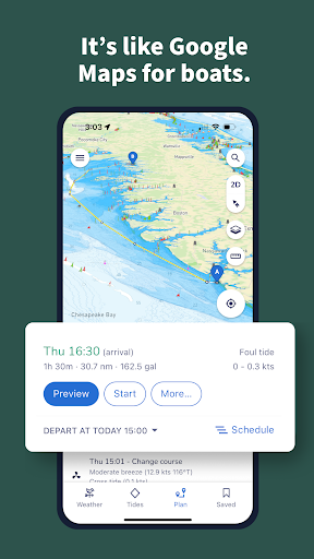 Savvy Navvy Boating Navigation Screenshot 1 - AppWisp.com