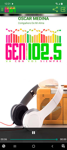 Android application Radio Gen 102.5 FM screenshort