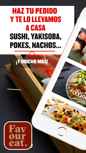 Android application Favoureat Food Service screenshort