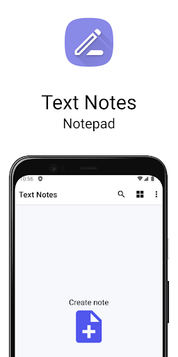 Android application Text Notes screenshort