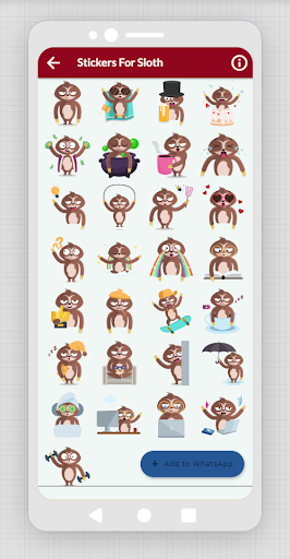 WASticker - Stickers For Sloth Screen 3