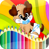 Happy Pets Coloring Book icon