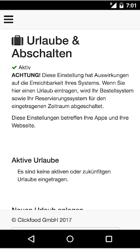 Clickfood Kundencenter