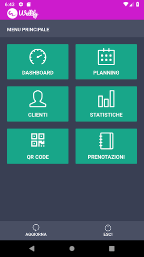 Android application Wellify Agenda screenshort