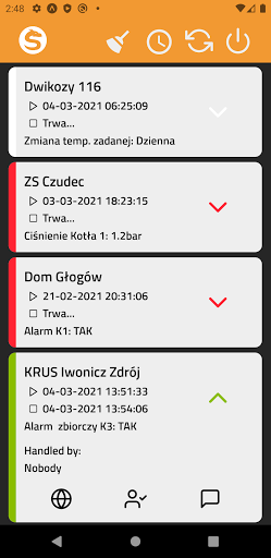 SMOK Alarmy Screen 3