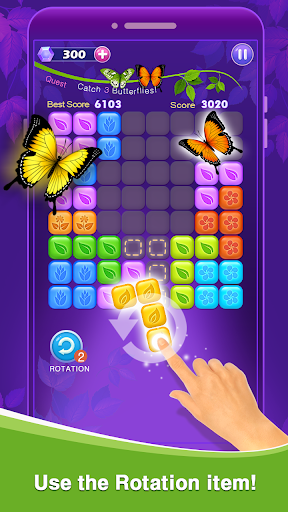 Block Puzzle Cute Butterfly Screen 2