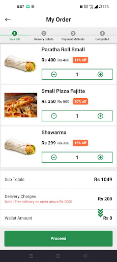 Chand Tara Food Rider Screen 3