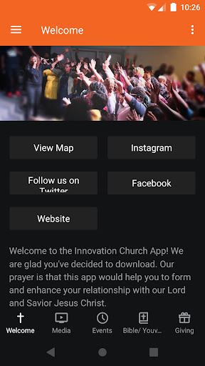 Android application Innovation Church Memphis screenshort