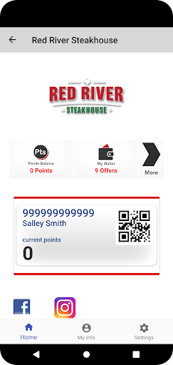 Red River Steakhouse Rewards Screen 2