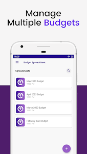 Budget Spreadsheet App