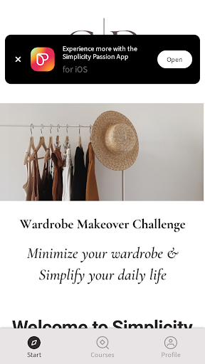 Android application Simplicity Passion screenshort