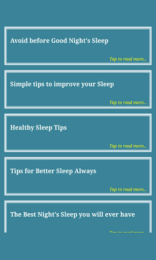 Sleep Well Screen 3