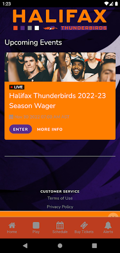 Halifax Thunderbirds Screen 2