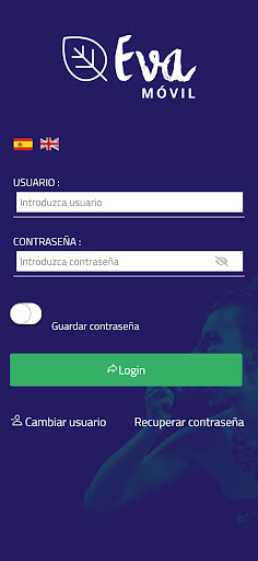Android application Eva Móvil screenshort
