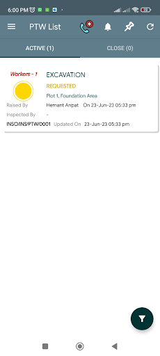Android application Insolare EHS screenshort