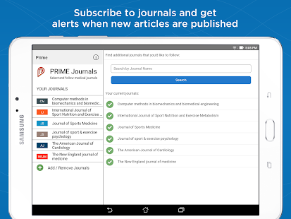 Prime: PubMed Journals & Tools