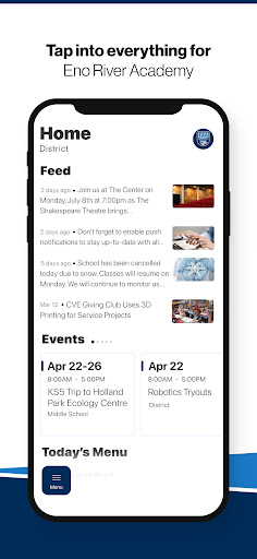 Android application Eno River Academy screenshort