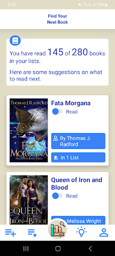 Android application Series Reading Order screenshort
