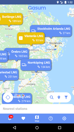 Gasum Driver App Screen 3