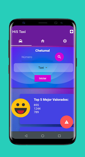 Android application Hi5 Taxi screenshort