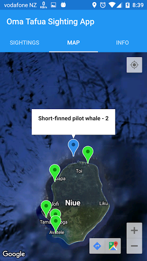 Android application Taha Moana - One Ocean screenshort