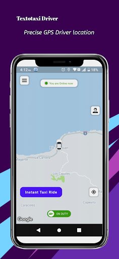 Textotaxi Driver Screen 2