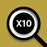 Magnifying Glass with Light icon