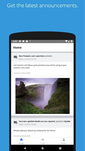Android application OSSA screenshort