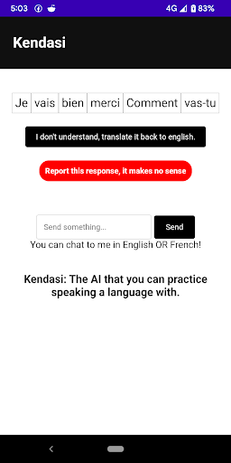 Android application Kendasi screenshort